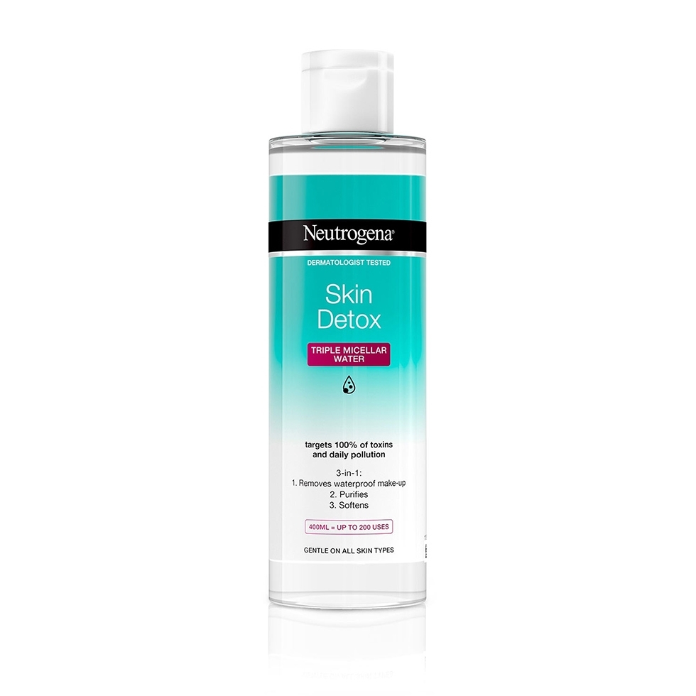 Neutrogena® Skin Detox Νερό καθαρισμού Τριπλής Δράσης